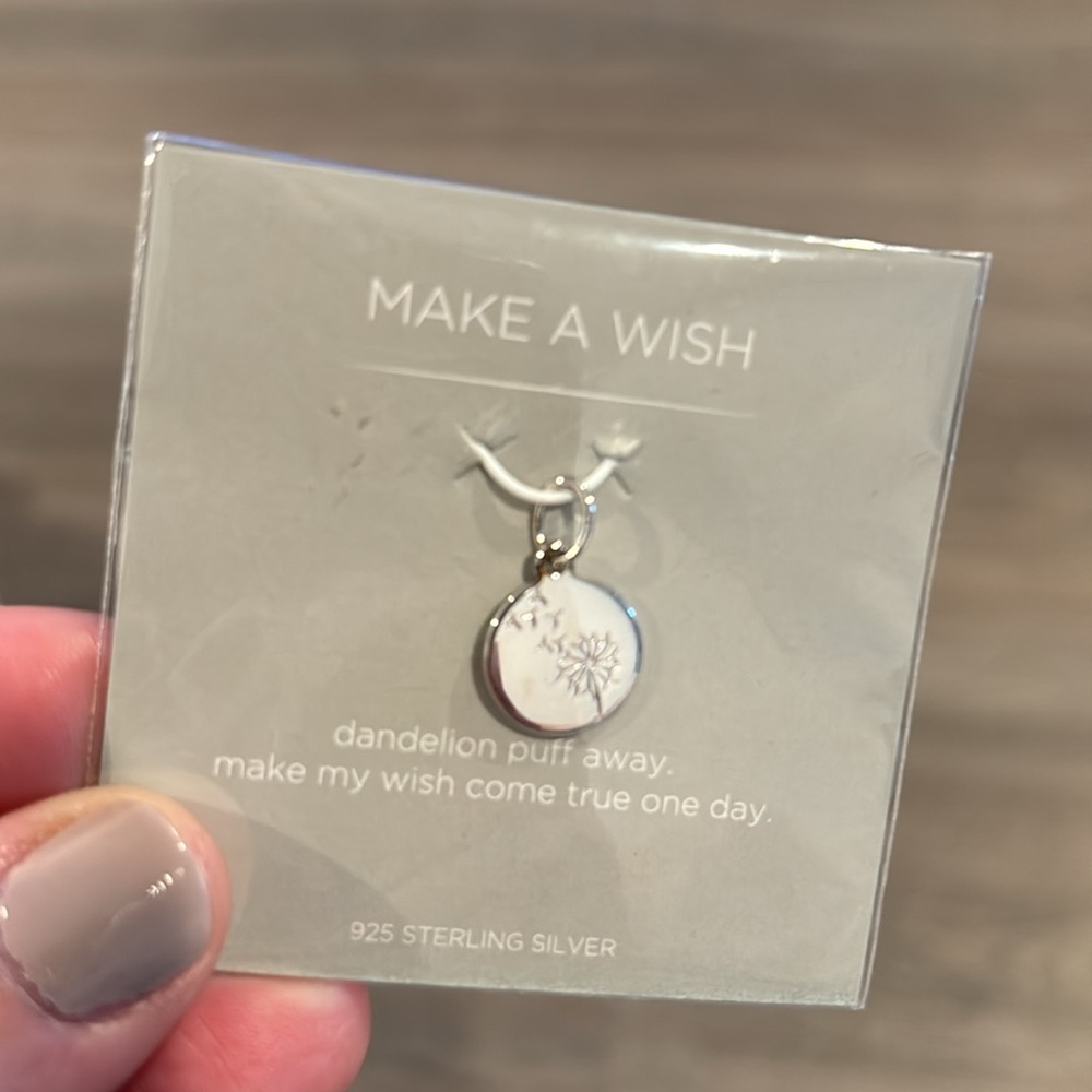 Origami Owl Dandelion Make a Wish 925 Silver Charm
